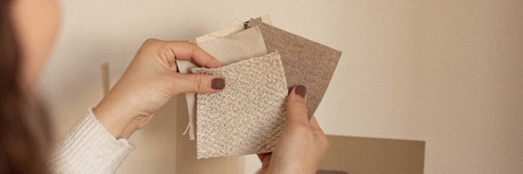 échantillons de matériaux et de tissus